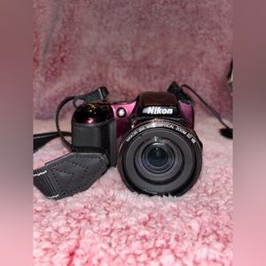 Nikon COOLPIX L820 16MP Red Digital Camera Tested Clean Nice Cond + 8GB SD